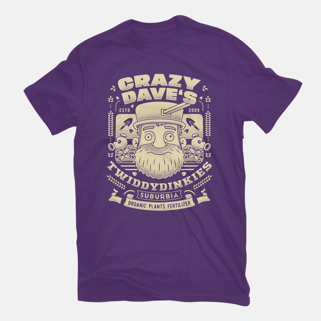 Crazy Dave Emblem Grunge-Mens-Basic-Tee-LAGELANTEE
