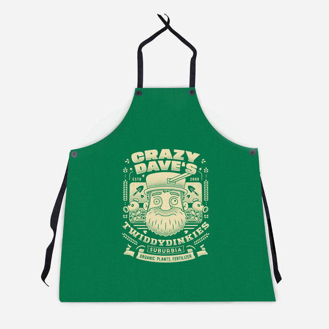 Crazy Dave Emblem Grunge-Unisex-Kitchen-Apron-LAGELANTEE