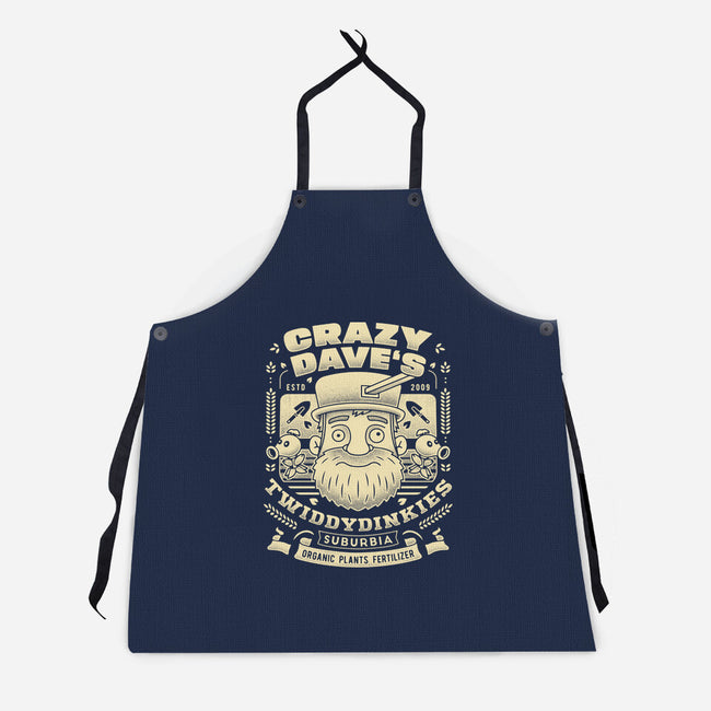 Crazy Dave Emblem Grunge-Unisex-Kitchen-Apron-LAGELANTEE