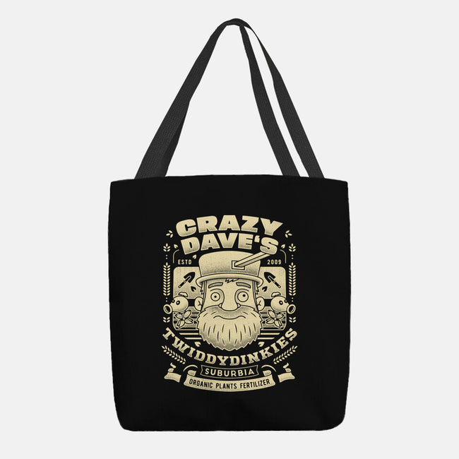 Crazy Dave Emblem Grunge-None-Basic Tote-Bag-LAGELANTEE