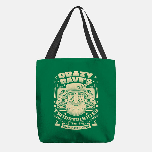 Crazy Dave Emblem Grunge-None-Basic Tote-Bag-LAGELANTEE