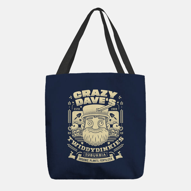 Crazy Dave Emblem Grunge-None-Basic Tote-Bag-LAGELANTEE