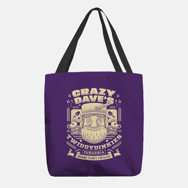 Crazy Dave Emblem Grunge-None-Basic Tote-Bag-LAGELANTEE