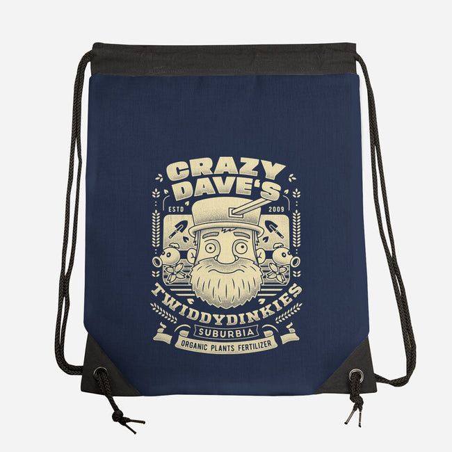 Crazy Dave Emblem Grunge-None-Drawstring-Bag-LAGELANTEE