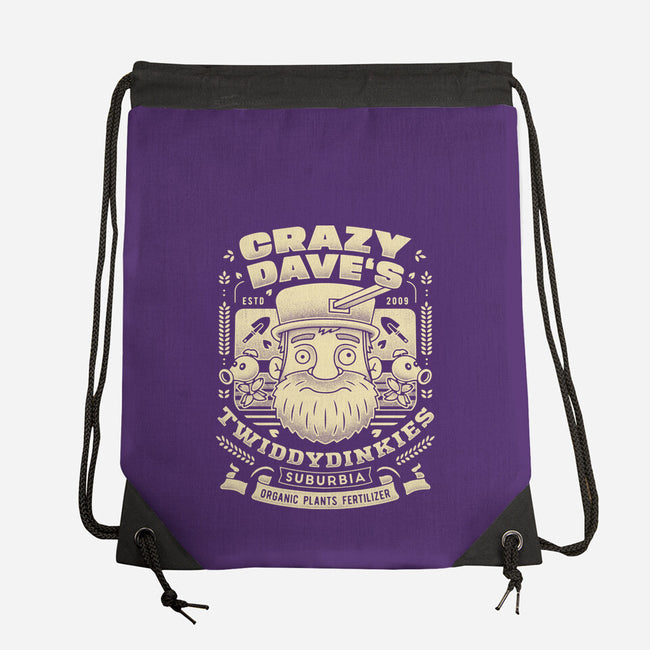 Crazy Dave Emblem Grunge-None-Drawstring-Bag-LAGELANTEE