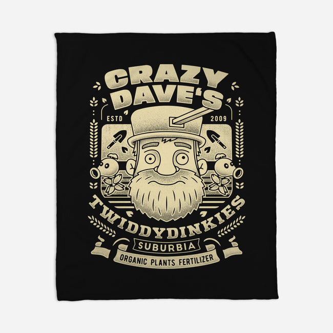 Crazy Dave Emblem Grunge-None-Fleece-Blanket-LAGELANTEE