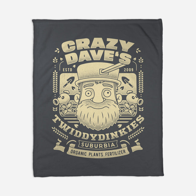 Crazy Dave Emblem Grunge-None-Fleece-Blanket-LAGELANTEE