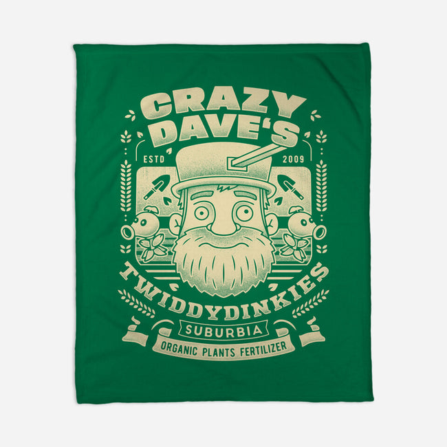 Crazy Dave Emblem Grunge-None-Fleece-Blanket-LAGELANTEE