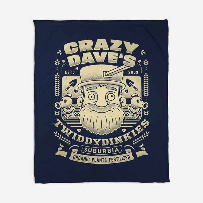 Crazy Dave Emblem Grunge-None-Fleece-Blanket-LAGELANTEE