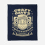 Crazy Dave Emblem Grunge-None-Fleece-Blanket-LAGELANTEE