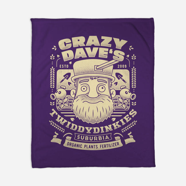 Crazy Dave Emblem Grunge-None-Fleece-Blanket-LAGELANTEE