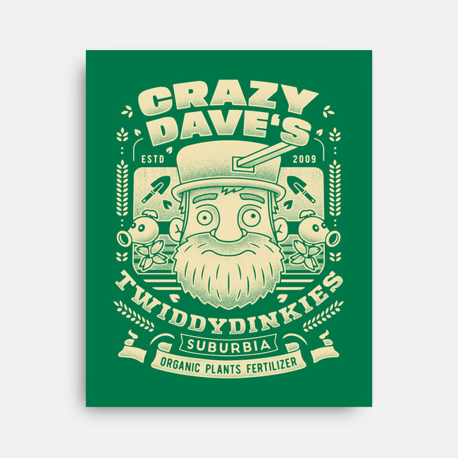 Crazy Dave Emblem Grunge-None-Stretched-Canvas-LAGELANTEE