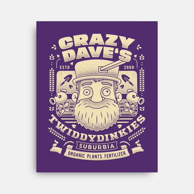 Crazy Dave Emblem Grunge-None-Stretched-Canvas-LAGELANTEE