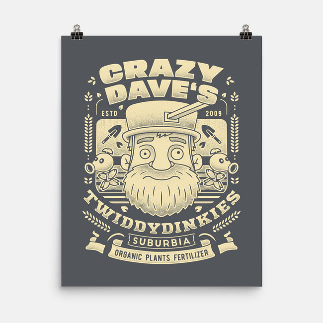 Crazy Dave Emblem Grunge-None-Matte-Poster-LAGELANTEE