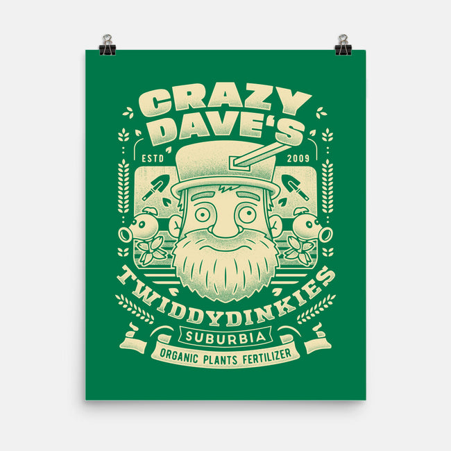 Crazy Dave Emblem Grunge-None-Matte-Poster-LAGELANTEE