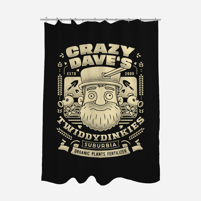 Crazy Dave Emblem Grunge-None-Polyester-Shower Curtain-LAGELANTEE