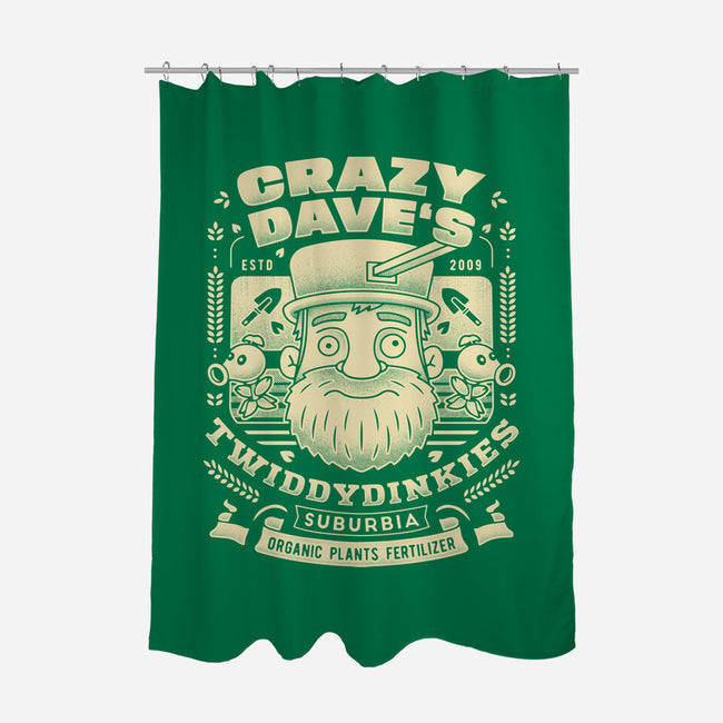 Crazy Dave Emblem Grunge-None-Polyester-Shower Curtain-LAGELANTEE