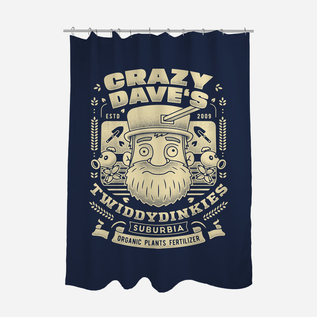 Crazy Dave Emblem Grunge-None-Polyester-Shower Curtain-LAGELANTEE