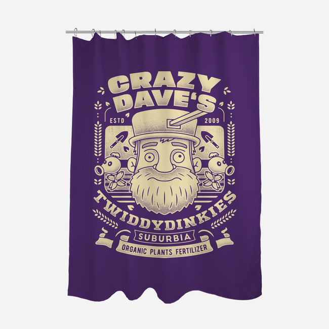 Crazy Dave Emblem Grunge-None-Polyester-Shower Curtain-LAGELANTEE
