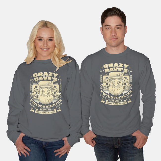 Crazy Dave Emblem Grunge-Unisex-Crew Neck-Sweatshirt-LAGELANTEE