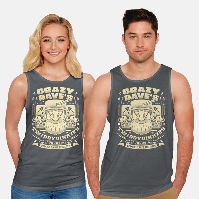 Crazy Dave Emblem Grunge-Unisex-Basic-Tank-LAGELANTEE