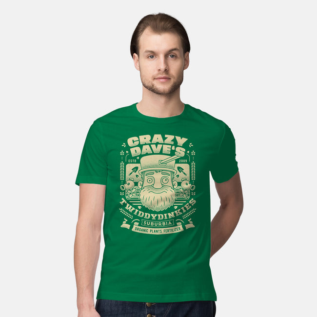 Crazy Dave Emblem Grunge-Mens-Premium-Tee-LAGELANTEE