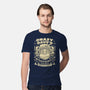 Crazy Dave Emblem Grunge-Mens-Premium-Tee-LAGELANTEE
