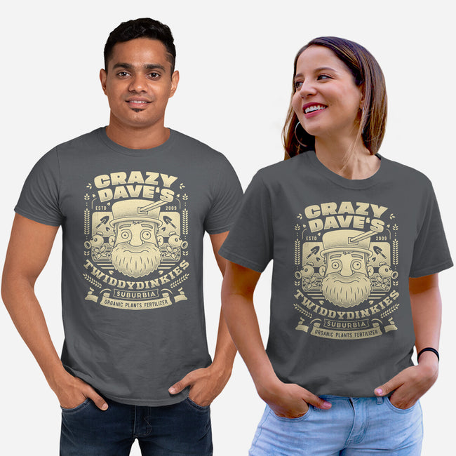 Crazy Dave Emblem Grunge-Unisex-Basic-Tee-LAGELANTEE