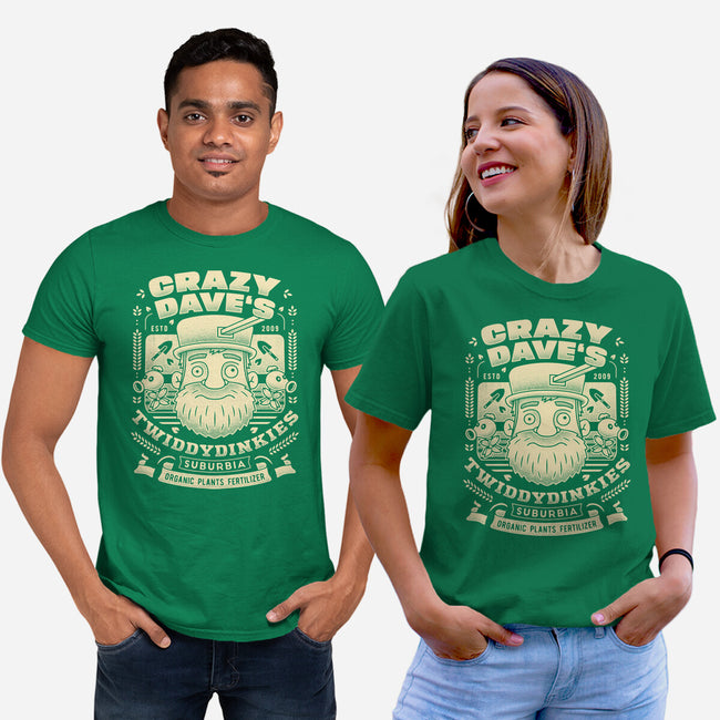 Crazy Dave Emblem Grunge-Unisex-Basic-Tee-LAGELANTEE