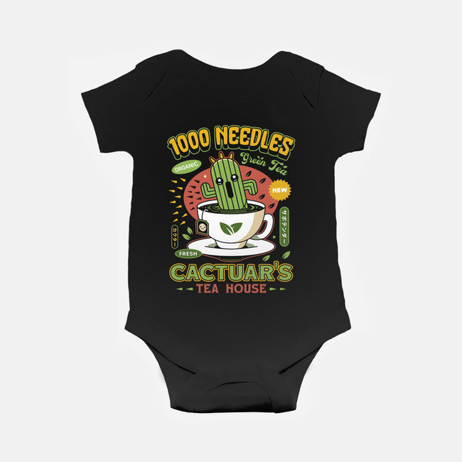 Cactuar Green Tea Emblem-Baby-Basic-Onesie-LAGELANTEE