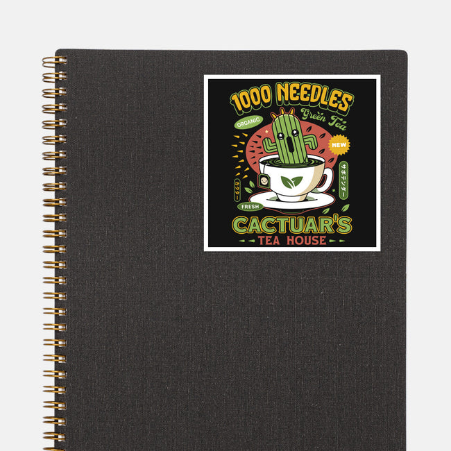 Cactuar Green Tea Emblem-None-Glossy-Sticker-LAGELANTEE