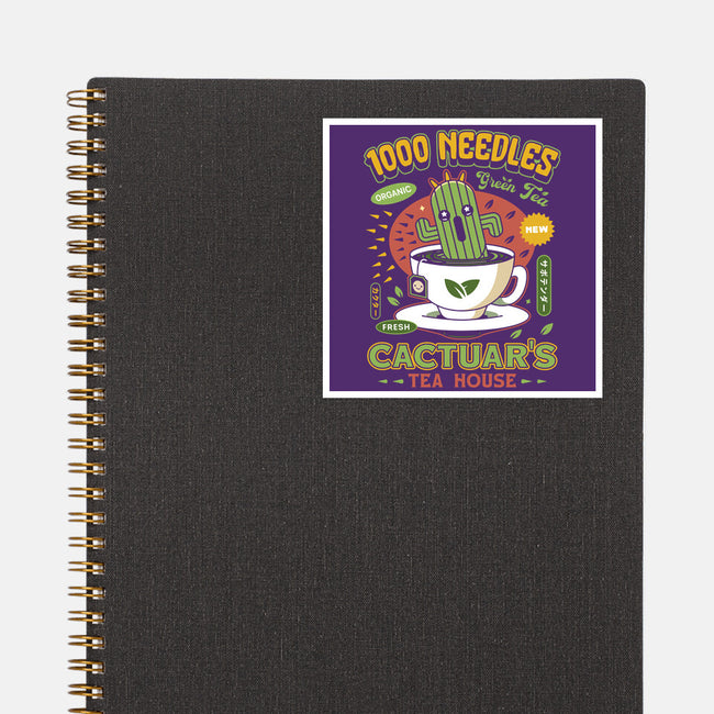 Cactuar Green Tea Emblem-None-Glossy-Sticker-LAGELANTEE