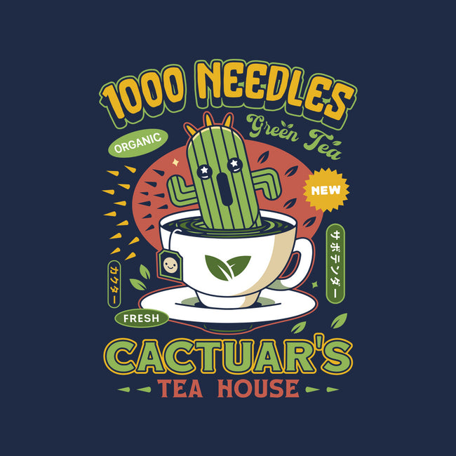 Cactuar Green Tea Emblem-Mens-Long Sleeved-Tee-LAGELANTEE