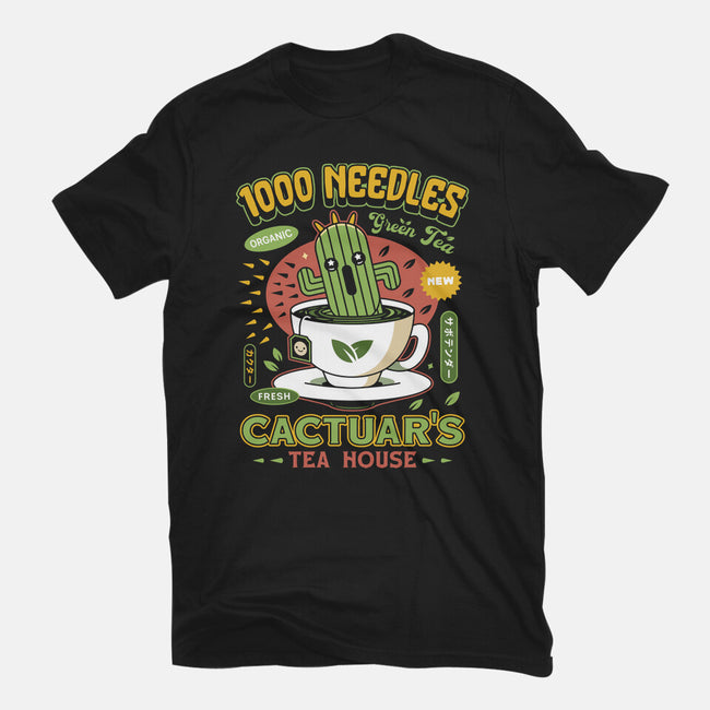 Cactuar Green Tea Emblem-Mens-Basic-Tee-LAGELANTEE