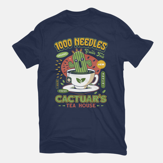 Cactuar Green Tea Emblem-Mens-Basic-Tee-LAGELANTEE