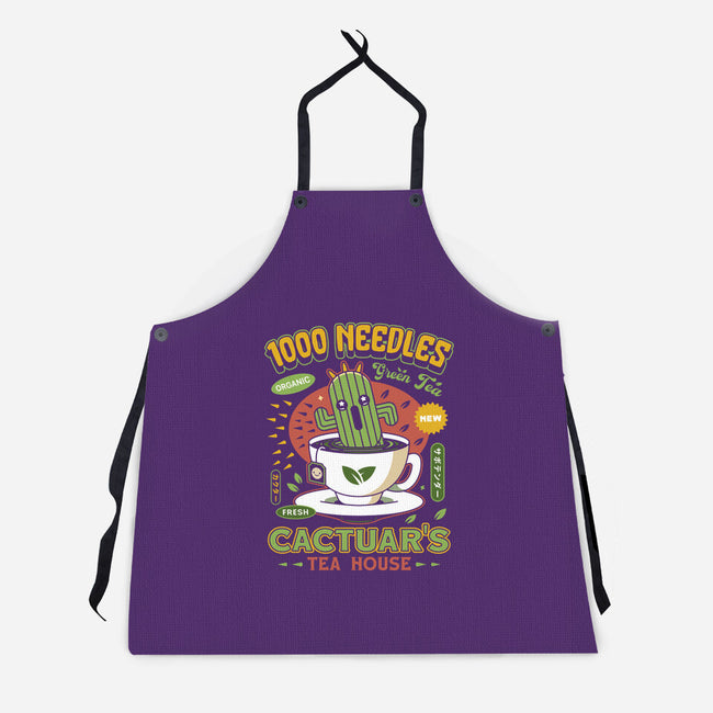 Cactuar Green Tea Emblem-Unisex-Kitchen-Apron-LAGELANTEE