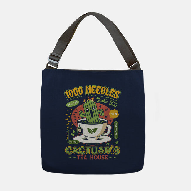 Cactuar Green Tea Emblem-None-Adjustable Tote-Bag-LAGELANTEE