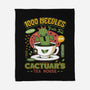 Cactuar Green Tea Emblem-None-Fleece-Blanket-LAGELANTEE