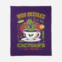 Cactuar Green Tea Emblem-None-Fleece-Blanket-LAGELANTEE