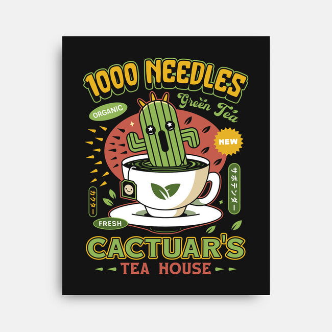 Cactuar Green Tea Emblem-None-Stretched-Canvas-LAGELANTEE