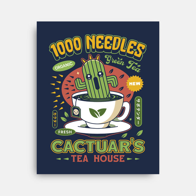Cactuar Green Tea Emblem-None-Stretched-Canvas-LAGELANTEE