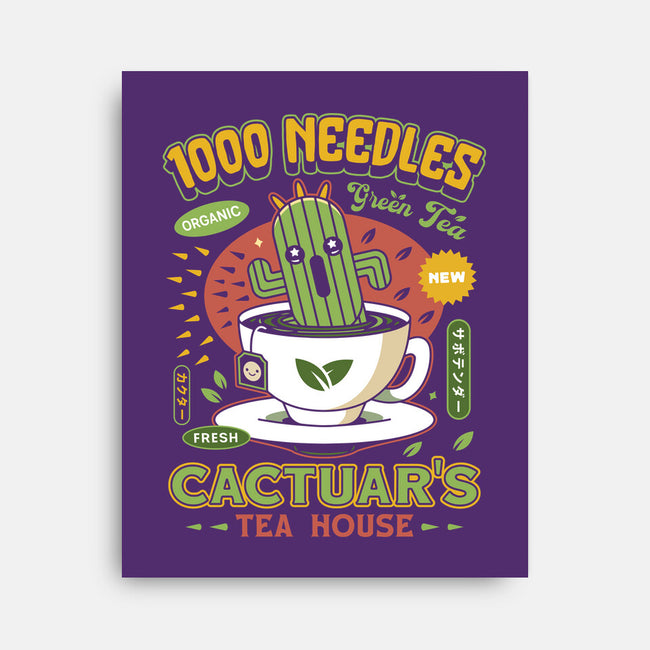 Cactuar Green Tea Emblem-None-Stretched-Canvas-LAGELANTEE