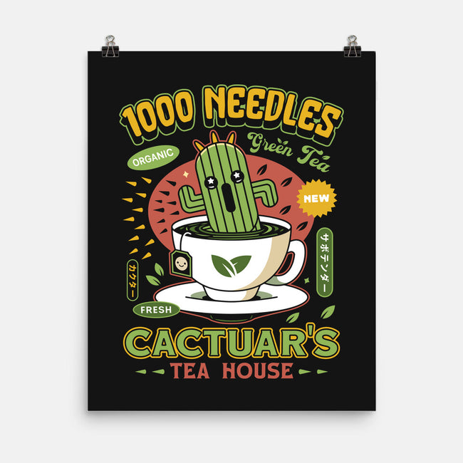 Cactuar Green Tea Emblem-None-Matte-Poster-LAGELANTEE