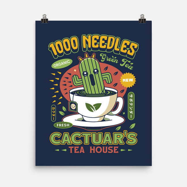 Cactuar Green Tea Emblem-None-Matte-Poster-LAGELANTEE