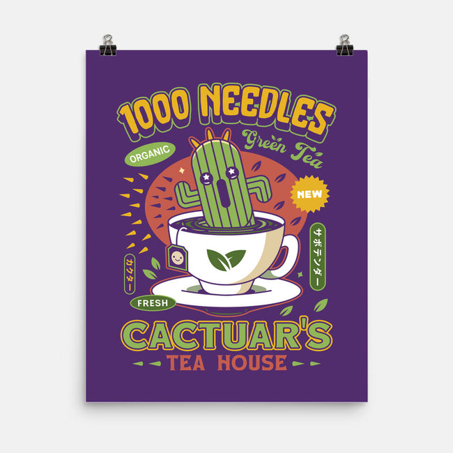 Cactuar Green Tea Emblem-None-Matte-Poster-LAGELANTEE