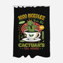 Cactuar Green Tea Emblem-None-Polyester-Shower Curtain-LAGELANTEE