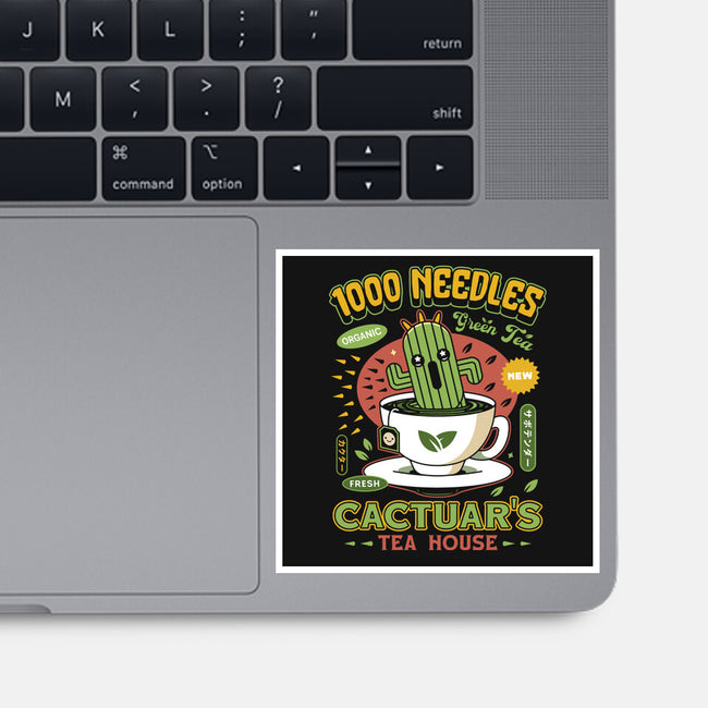 Cactuar Green Tea Emblem-None-Glossy-Sticker-LAGELANTEE