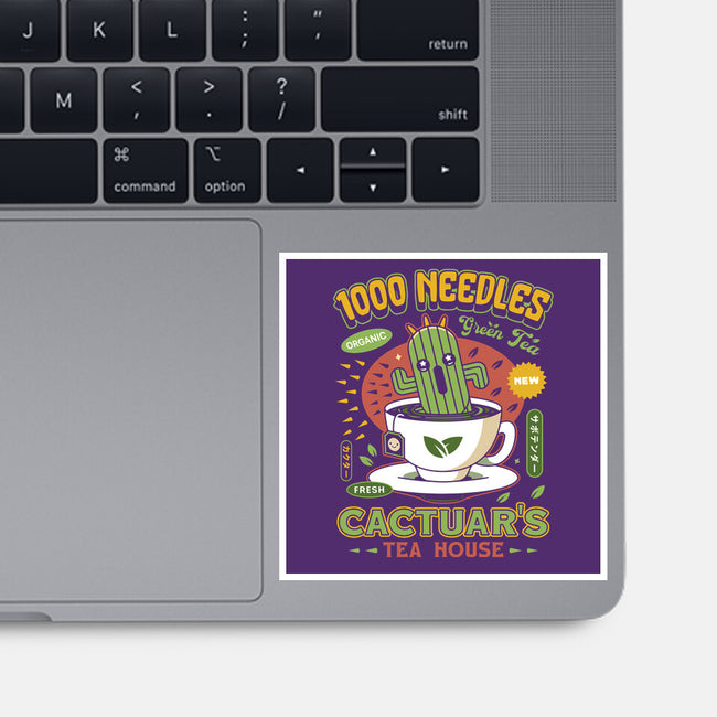 Cactuar Green Tea Emblem-None-Glossy-Sticker-LAGELANTEE