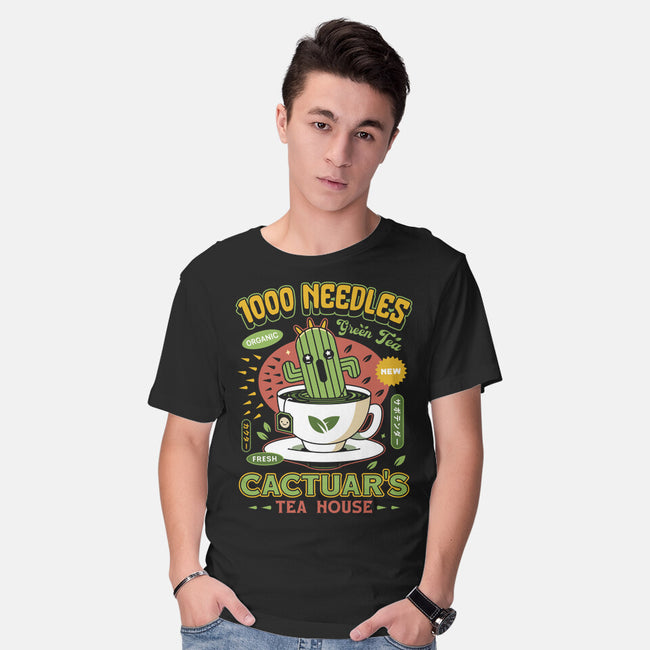Cactuar Green Tea Emblem-Mens-Basic-Tee-LAGELANTEE