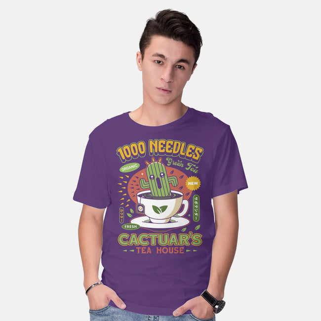 Cactuar Green Tea Emblem-Mens-Basic-Tee-LAGELANTEE